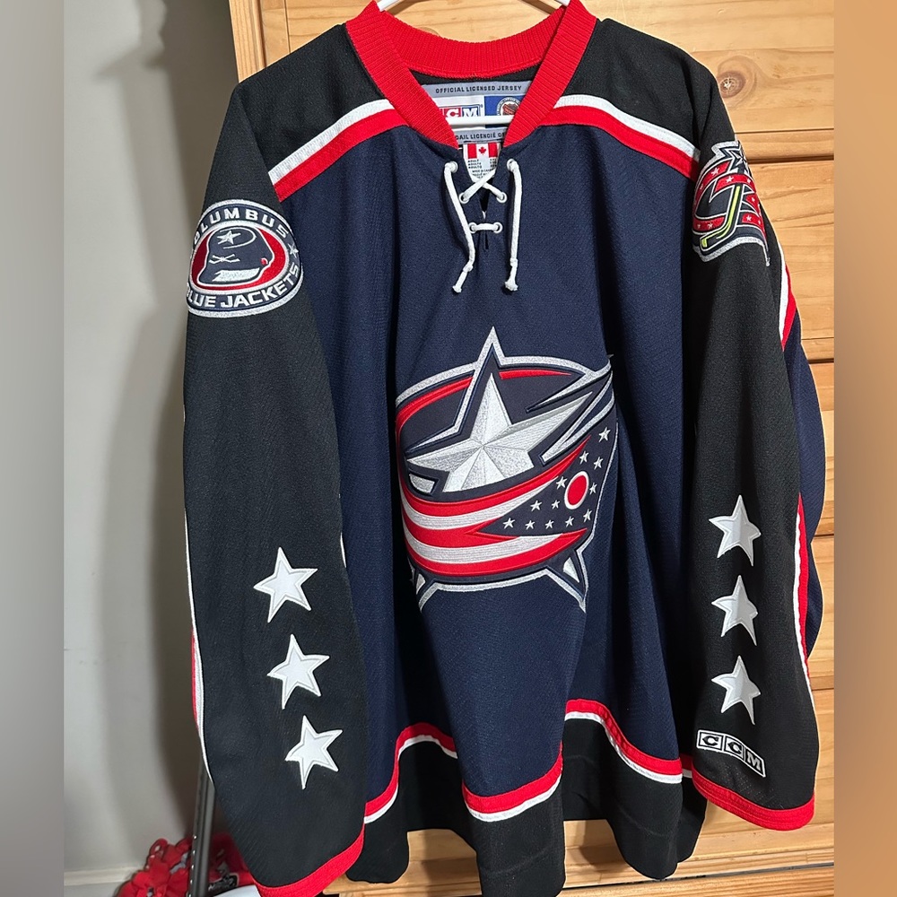 Official ccm Columbus bluejackets jersey.